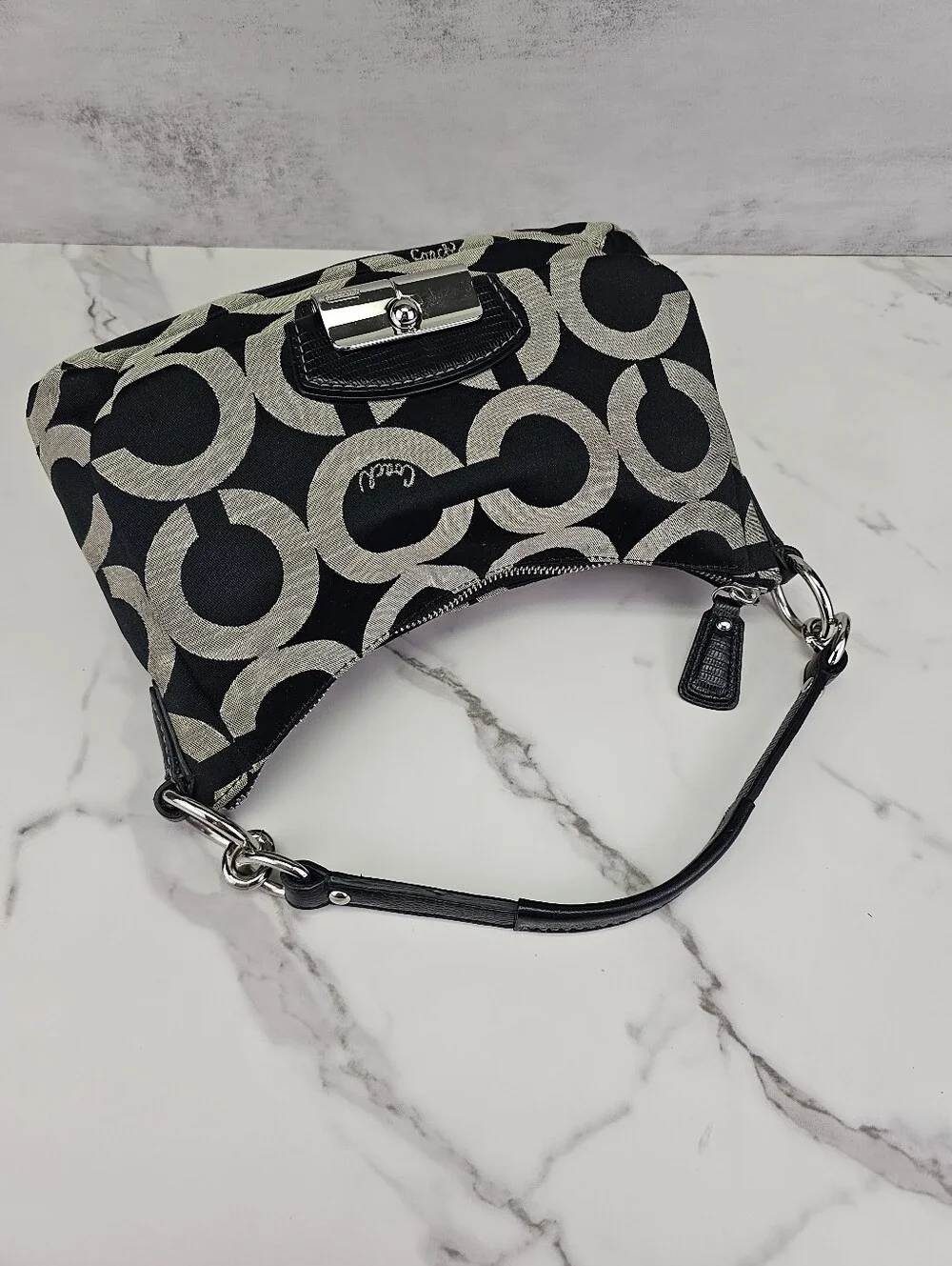 Coach OP Art Kristen Hobo Shoulder Bag